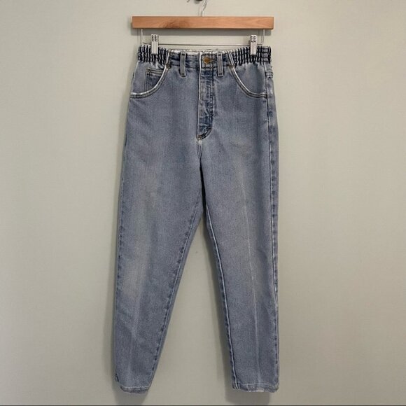 Vintage LL Bean High Waisted Jeans Sz 4P XS Light Denim Double L Comfort Waist - Picture 7 of 13